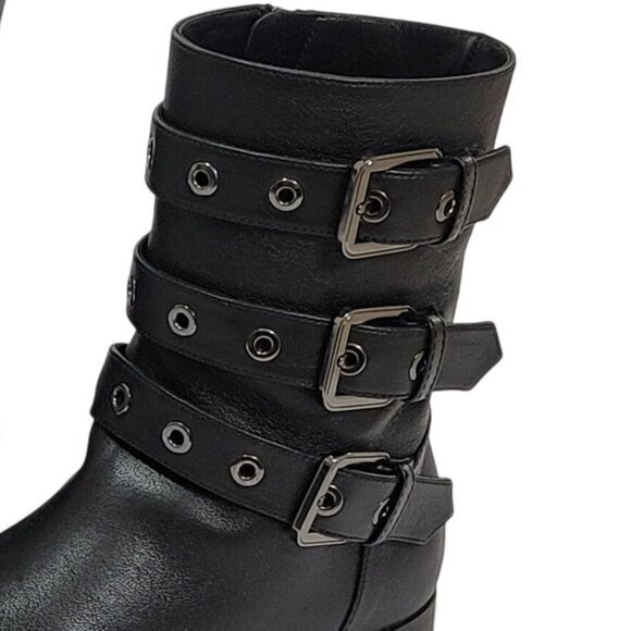 Longchamp Boots Booties Ankle 35 Black Leather - Picture 3 of 11